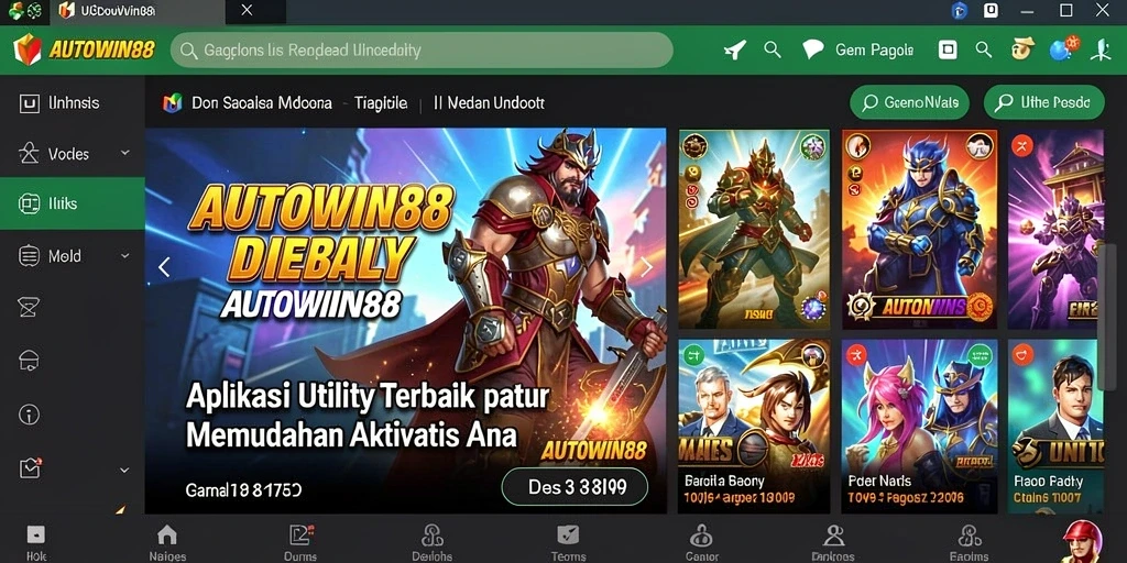 Tampilan antarmuka AUTOWIN88 yang intuitif dan mudah digunakan.