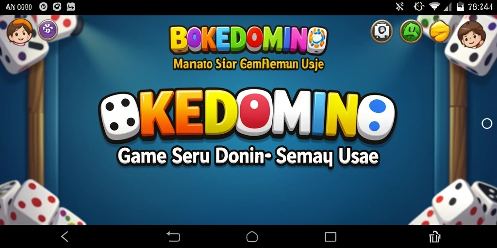 Tampilan gameplay menawan dalam BOKEDOMINO.