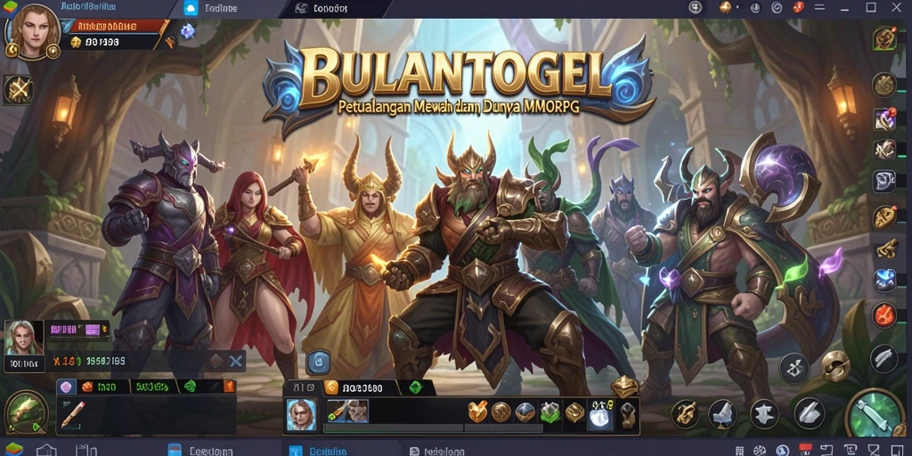 Tampilan gameplay menakjubkan dari BULANTOGEL dalam aksi petualangan MMORPG.