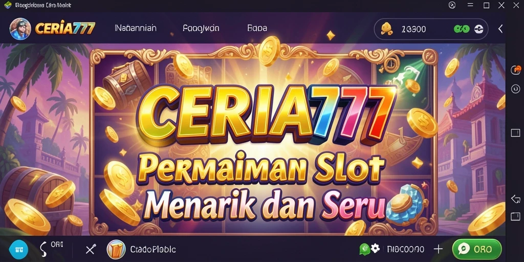 Tampilan gameplay CERIA777 yang menarik dan penuh warna.