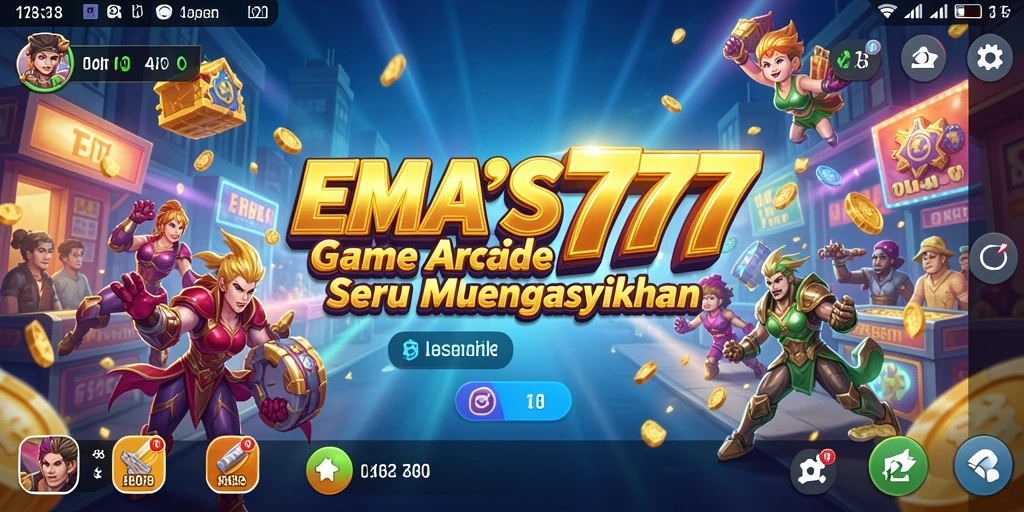 Tampilan gameplay seru dan penuh aksi dari EMAS777.
