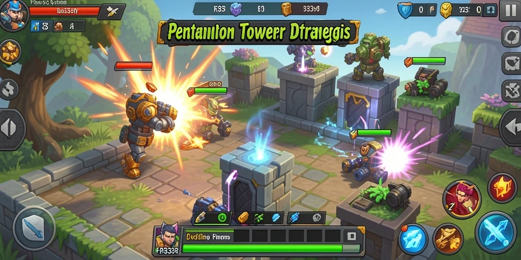 Tampilan gameplay FB333 yang mendebarkan dalam Tower Defense.