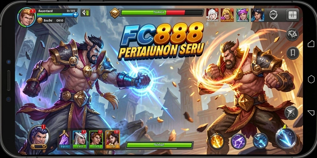 Tampilan gameplay Fighting FC888 yang penuh aksi dan strategi.