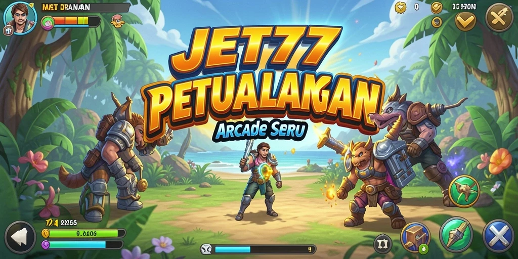 Tampilan gameplay seru dan menantang di JET77