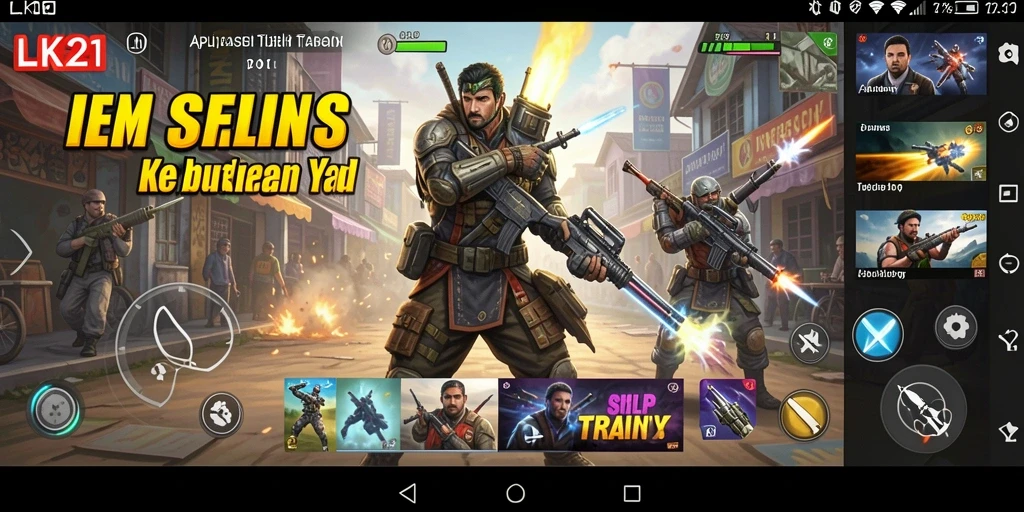 Tampilan antarmuka pengguna LK21 yang modern dan intuitif.