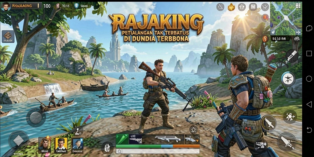 Tampilan menarik dari gameplay RAJAKING yang penuh petualangan.