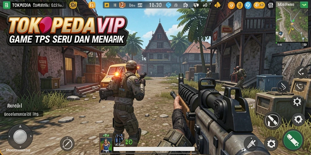 Tangkapan layar menunjukkan aksi seru dalam permainan TPS.